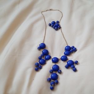 Blue Necklace/Earring Set